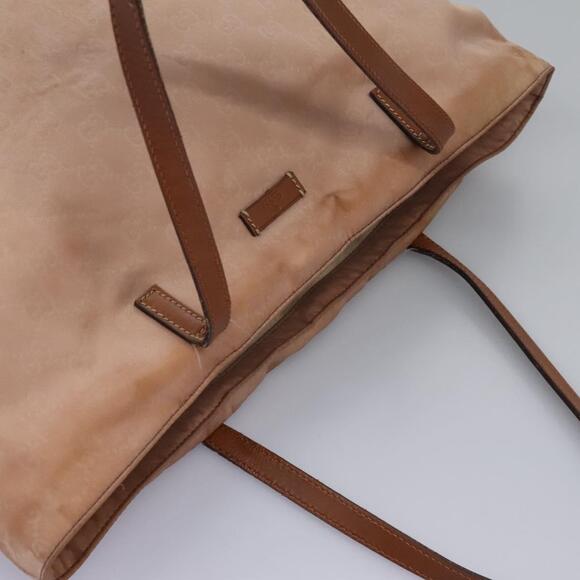 GUCCI GG Canvas Tote Bag Nylon Pink Silver - Picture 6 of 16